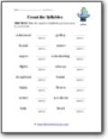 syllabication worksheets